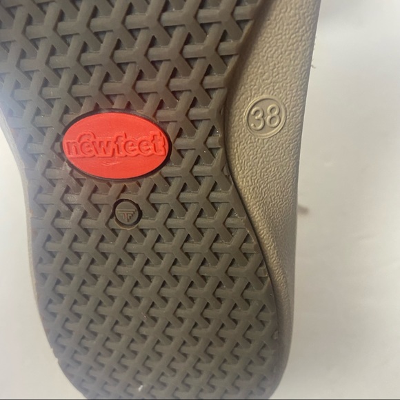 New Feet Medical Comfort Sneakers Shoes Walking Size 38 7.5 Nubuck Suede Brown - Picture 10 of 12